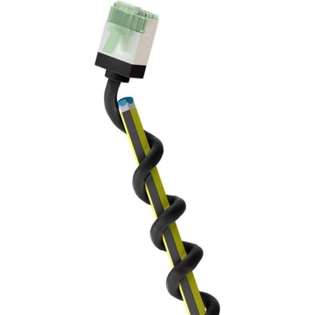 Goobay 74350 ultra-flexible cat 8.1 patch cable, slim, u ftp, 0.15 m, black