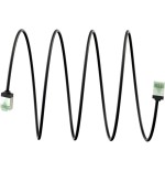Goobay 74350 ultra-flexible cat 8.1 patch cable, slim, u ftp, 0.15 m, black