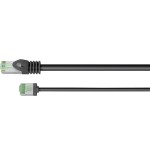 Goobay 74350 ultra-flexible cat 8.1 patch cable, slim, u ftp, 0.15 m, black