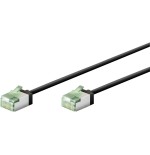 Goobay 74350 ultra-flexible cat 8.1 patch cable, slim, u ftp, 0.15 m, black