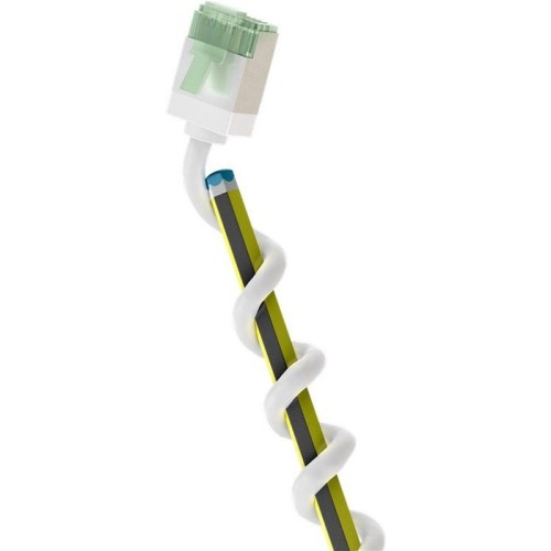 Cable goobay 74357 ultra-flexible cat 8.1 patch  slim, u ftp, 0.15 m, white
