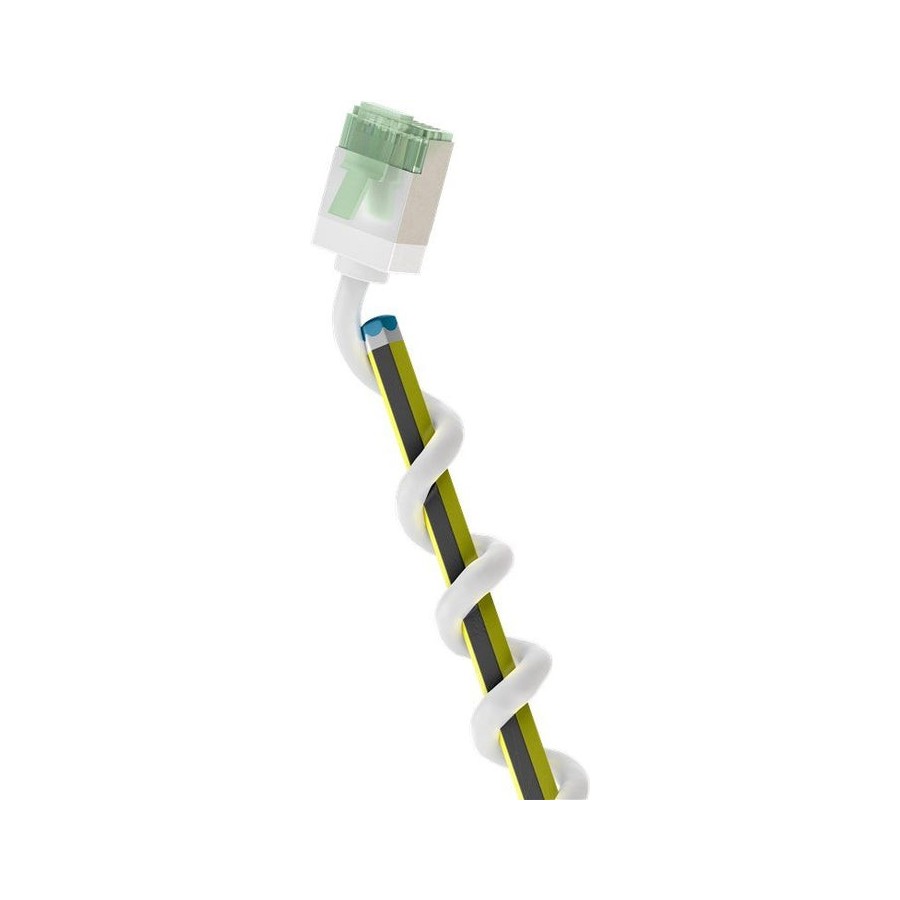 Cable goobay 74357 ultra-flexible cat 8.1 patch  slim, u ftp, 0.15 m, white