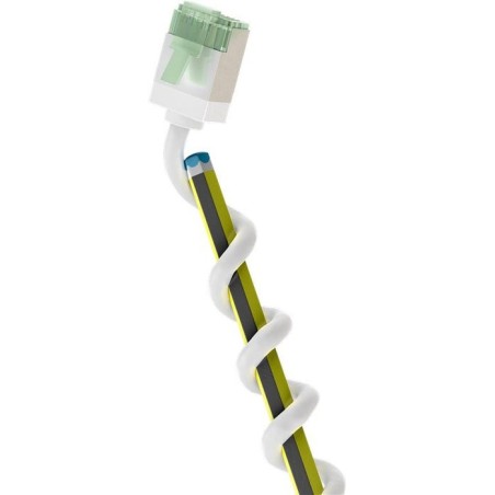Cable goobay 74357 ultra-flexible cat 8.1 patch  slim, u ftp, 0.15 m, white