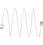 Cable goobay 74357 ultra-flexible cat 8.1 patch  slim, u ftp, 0.15 m, white