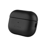 Funda fija de piel con soporte magsafe para apple airpods pro 2 pro 2 (usb-c), negra