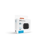 Funda fija de piel con soporte magsafe para apple airpods pro 2 pro 2 (usb-c), negra