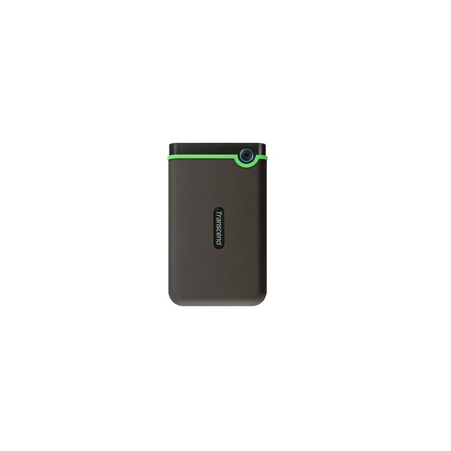 Disco externo hdd transcend storejet 25m3 2000 gb verde, gris
