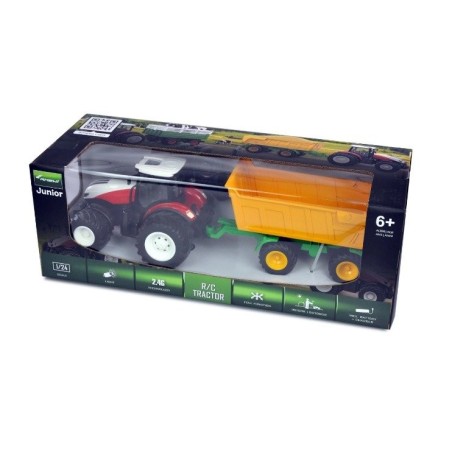 Amewi rc traktor con kipphänger liion 500mah blanco 6+