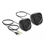 Altavoz  delock 27002 negro, gris alámbrico 2 w