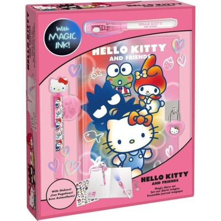 Diario + boligrafo magico + boligrafo topper hello kitty
