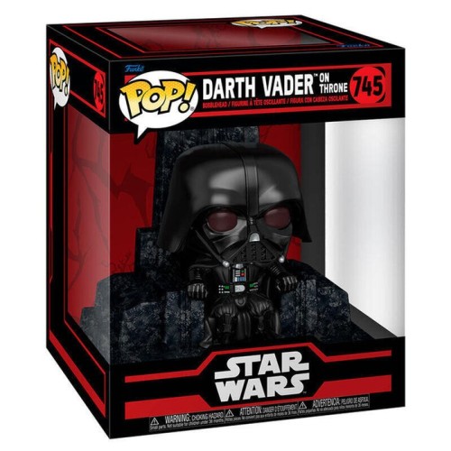 Figura pop deluxe star wars darth vader on throne