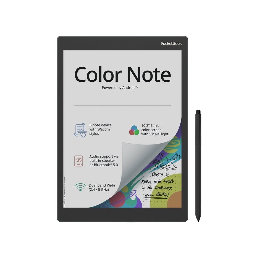 Pocketbook color note lectore de e-book pantalla táctil 32 gb wifi negro, azul