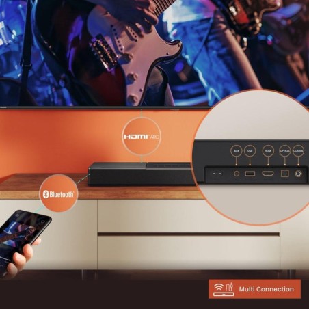 Hisense hs2000 altavoz soundbar 2.1 canales 240 w