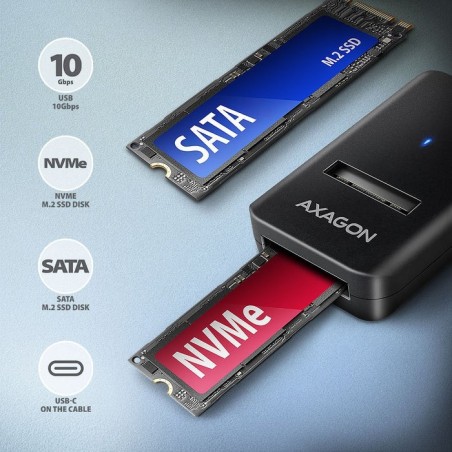 Adm2-cm usb-c adapter   gen 2 m.2 nvme/sata ssd