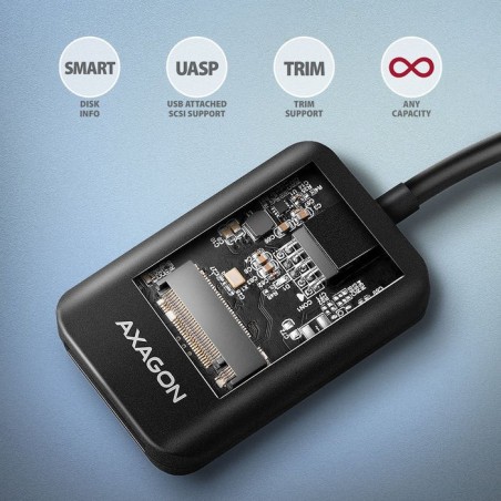 Adm2-cm usb-c adapter   gen 2 m.2 nvme/sata ssd