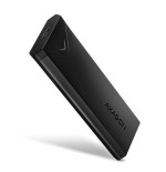 Axagon eem2-ub2 caja externa de aluminio, usb-c 3.2 gen 2 - ssd m.2 nvme, negro