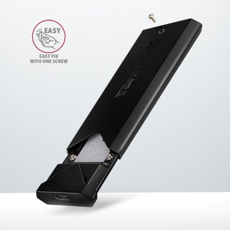 Axagon eem2-ub2 caja externa de aluminio, usb-c 3.2 gen 2 - ssd m.2 nvme, negro