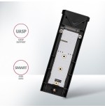 Axagon eem2-ub2 caja externa de aluminio, usb-c 3.2 gen 2 - ssd m.2 nvme, negro