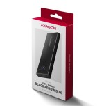 Axagon eem2-ub2 caja externa de aluminio, usb-c 3.2 gen 2 - ssd m.2 nvme, negro
