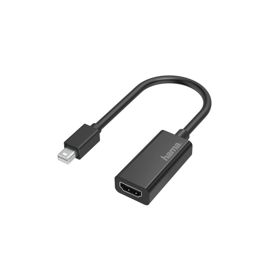 Hama 00200332 adaptador mini displayport hdmi negro
