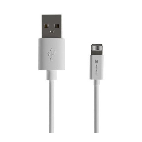 Cable lightning(m)-usb-a(m)  2m white mfi prat