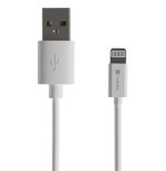 Cable lightning(m)-usb-a(m)  2m white mfi prat