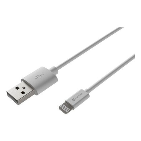 Cable lightning(m)-usb-a(m)  2m white mfi prat