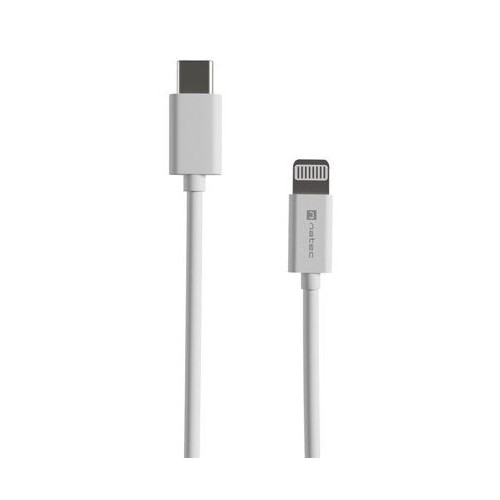Cable  lightning(m)-usb-c(m) 2m white mfi prat