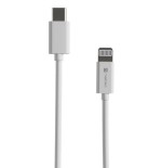 Cable  lightning(m)-usb-c(m) 2m white mfi prat