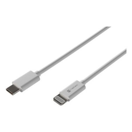Cable  lightning(m)-usb-c(m) 2m white mfi prat