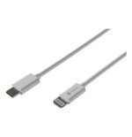 Cable  lightning(m)-usb-c(m) 2m white mfi prat