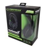 Auriculares esperanza egh430 con micrófono diadema negro, verde