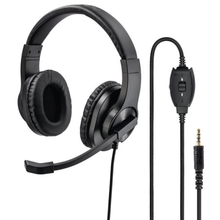 Auriculares hama hs-p350 alámbrico juego negro
