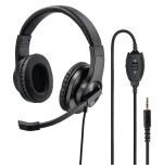 Auriculares hama hs-p350 alámbrico juego negro