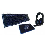 Teclado inglés + ratón rebeltec sherman usb qzerty negro