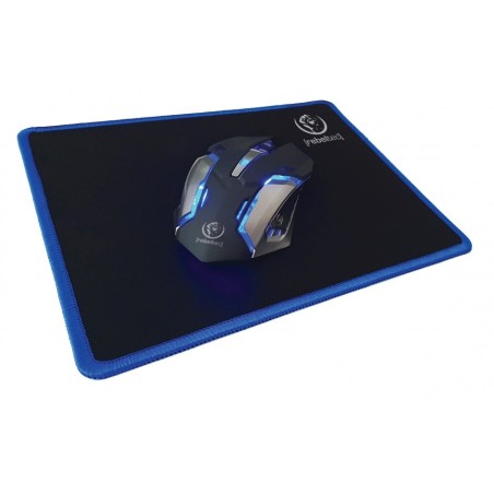 Teclado inglés + ratón rebeltec sherman usb qzerty negro