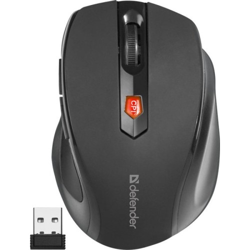 Defender ultra mm-315 ratón mano derecha rf inalámbrico óptico 1600 dpi