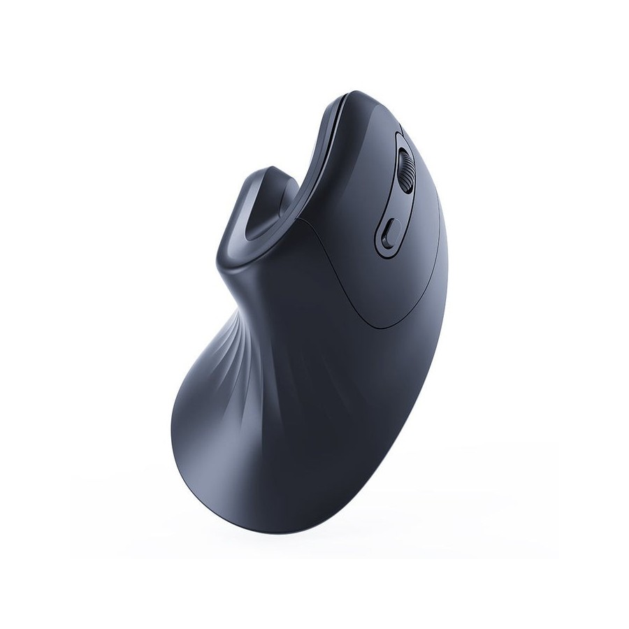 Raton optico inalambrico gembird ergonomico de 6 botones, negro