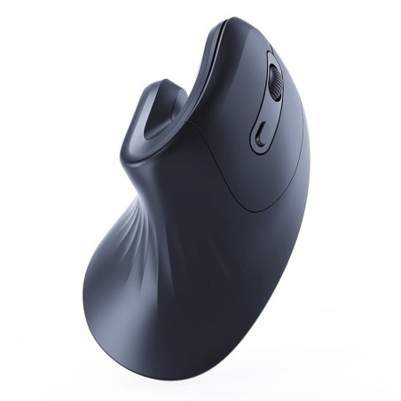 Raton optico inalambrico gembird ergonomico de 6 botones, negro