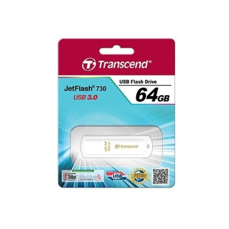 Pendrive transcend 64gb jetflash 730 usb3.0 weiss