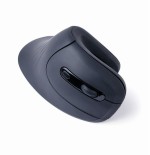 Raton optico inalambrico gembird ergonomico de 6 botones, negro