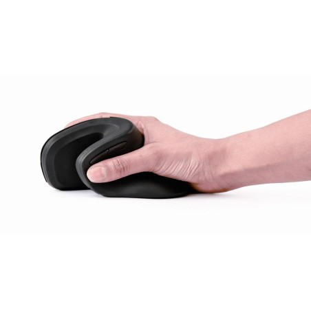 Raton optico inalambrico gembird ergonomico de 6 botones, negro