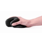 Raton optico inalambrico gembird ergonomico de 6 botones, negro