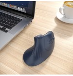 Raton optico inalambrico gembird ergonomico de 6 botones, negro