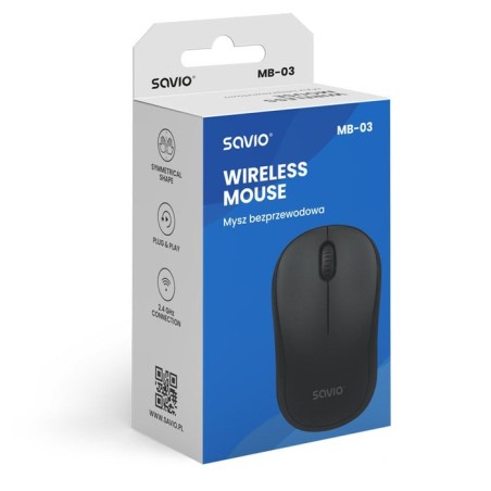 Raton savio mb-04 optico inalambrico 1000 dpi