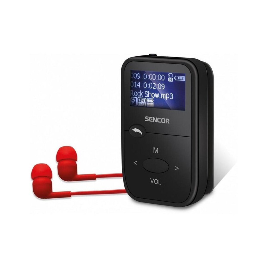 Sencor sfp 4408bk  mp3 player 8gb fm