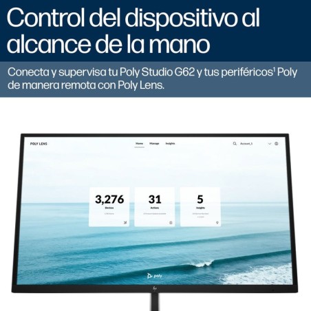 Poly sistema de videoconferencia studio g62