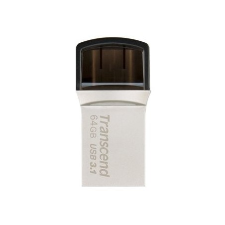 Pendrive transcend 64gb jetflash 890 usb3.1 typ-c + typ-a