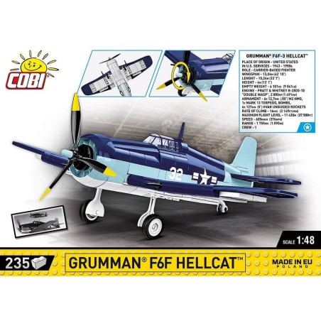 Cobi blocks grumman f6f  hellcat 235 blocks