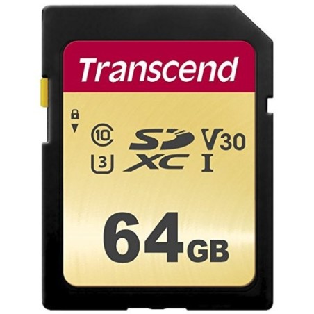 Transcend 64gb, uhs-i, sd memoria flash clase 10